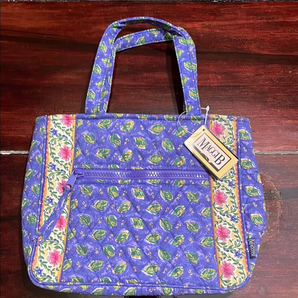 MaggiB Blue Floral Women's Bag